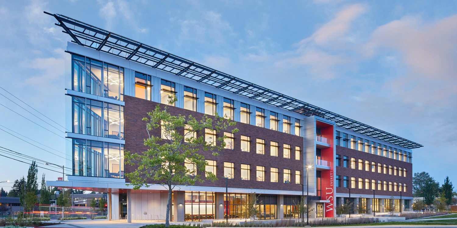 The Electrical Engineering and Computer Science building in WSU Everett.