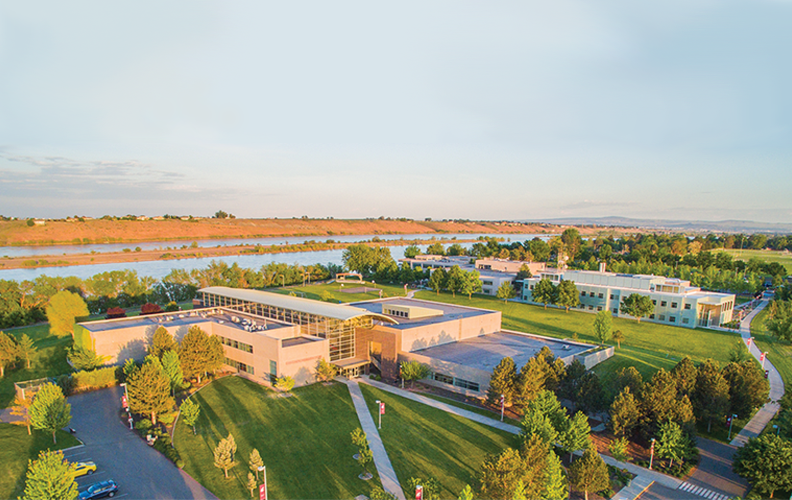 Aerial view of the WSU Tri-Cities campus.