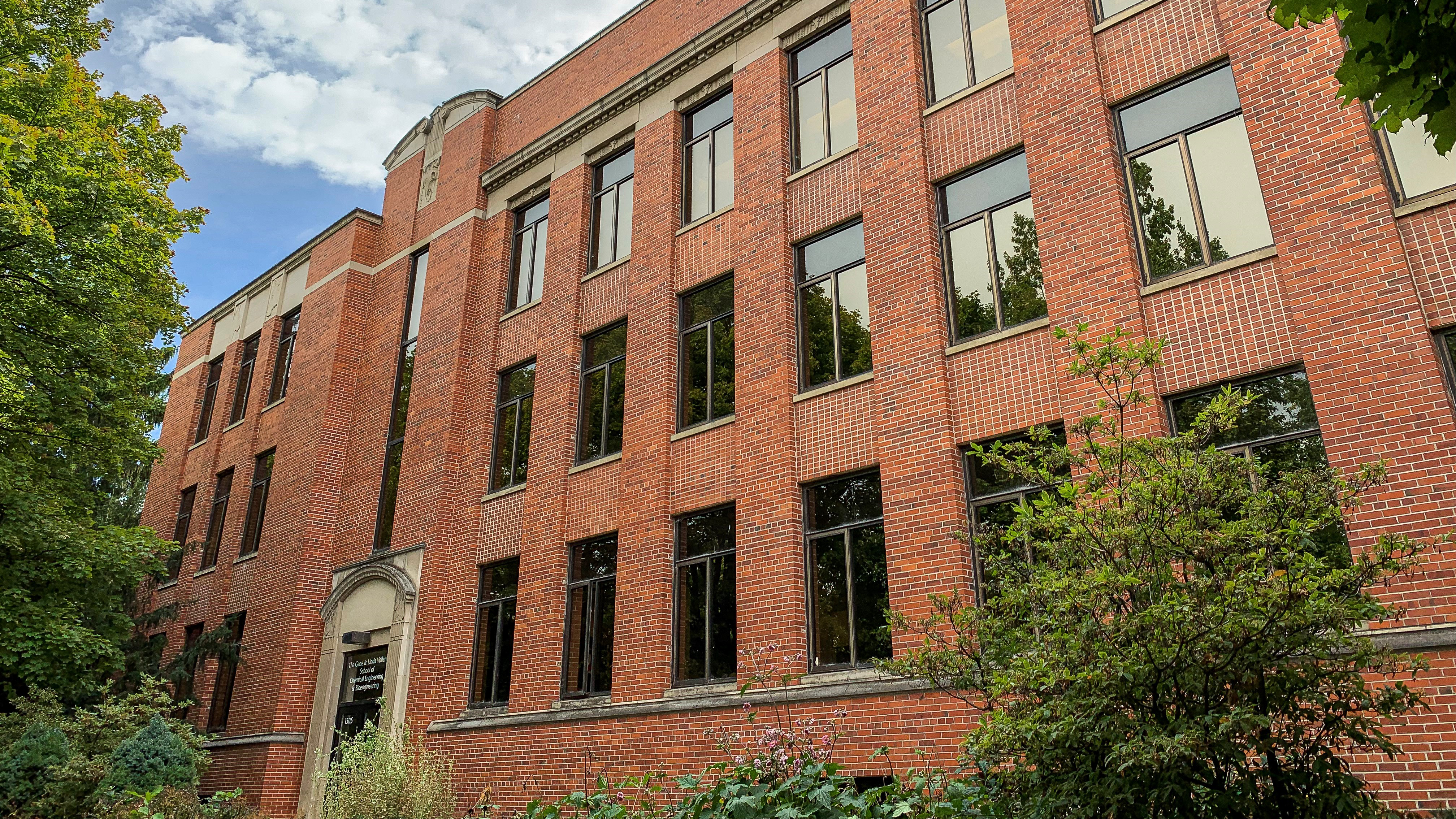 Wegner Hall, main entrance.