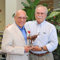 Mushtaq Memon and Bryan Slinker, dean of the college