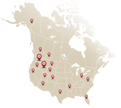 Map of location of MRI patients
