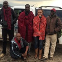 Ashley Railey with survey team