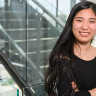 Shi Min Tan on stairwell