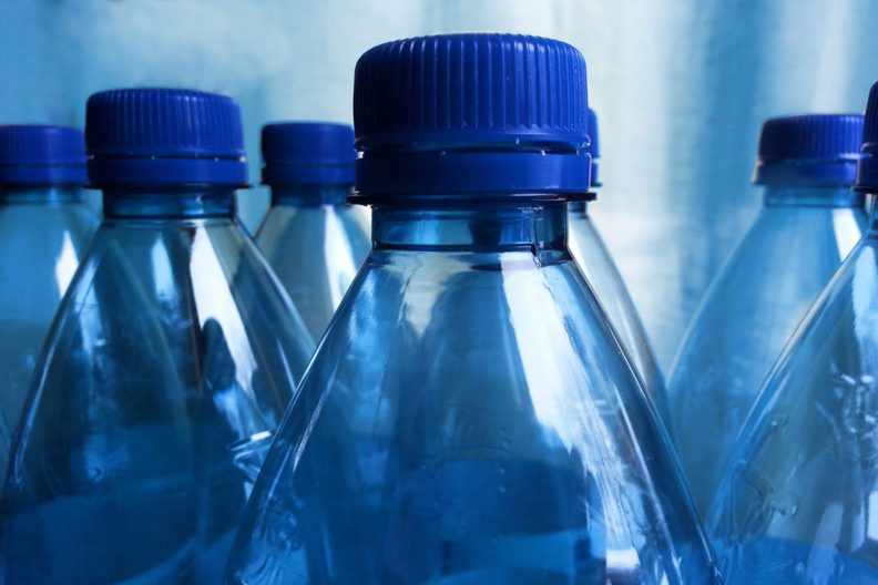 A group of plastice bottles