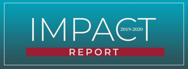 Banner that reads Impact Report 2019-2020