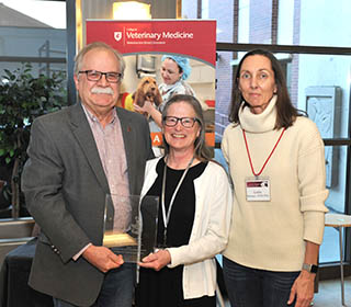 L-R, Dean Slinker, Louise C. Abbott, and Leslie Sprunger