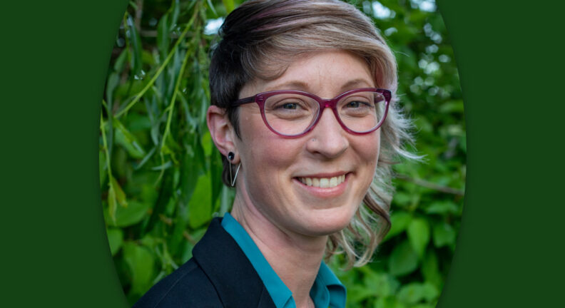 Portrait of Katie Kuehl.