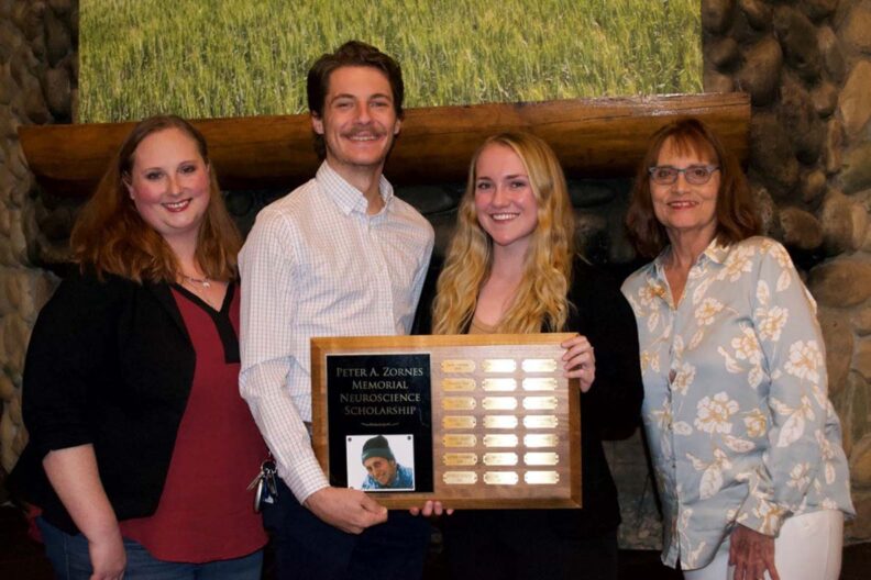Pictured from left to right, Joy Zornes, Jacob Foster, Olivia Willis, and Kathy Zornes.