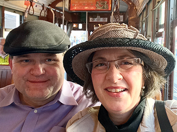 Susan Bradish (‘97 DVM) with her husband Jim.