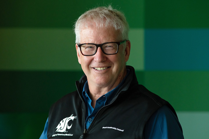 Dr. Becker on a visit to WSU in June 2023.