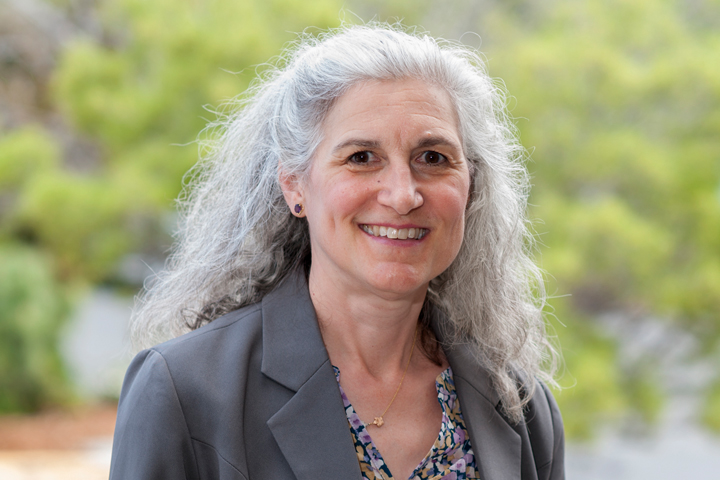 Beth Fritzler on a visit to WSU.