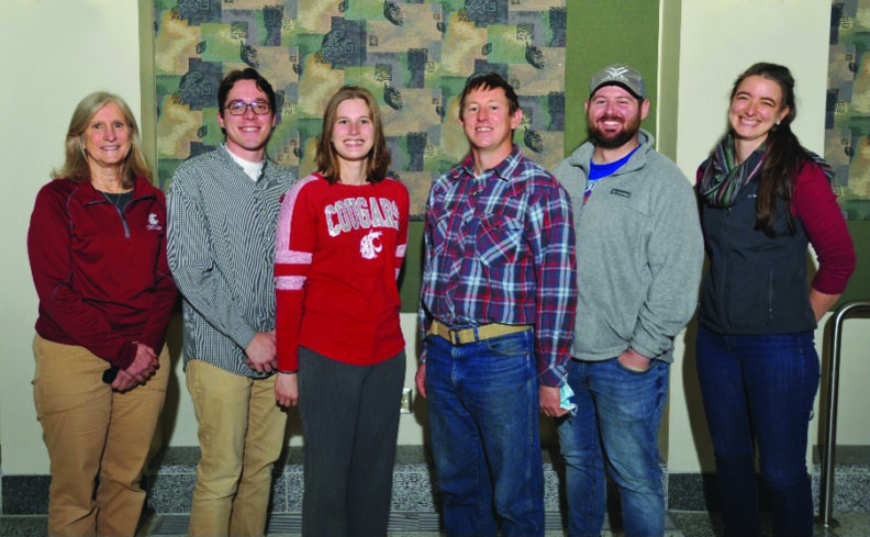 Left to right. Dr. Margaret Wild, Steven Winter, Dr. Holly Drankhan, Charlie Park, Zachary Robinson, Dr. Liz Goldsmith