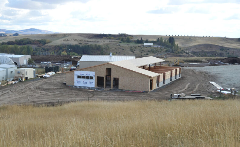 Image of facility as it is under construction.