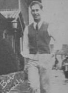 Black and white photo of Bob Brimble as a young man.