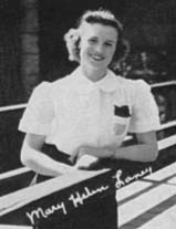 Black and white photo of Maryhelen Laney when she was a college student.
