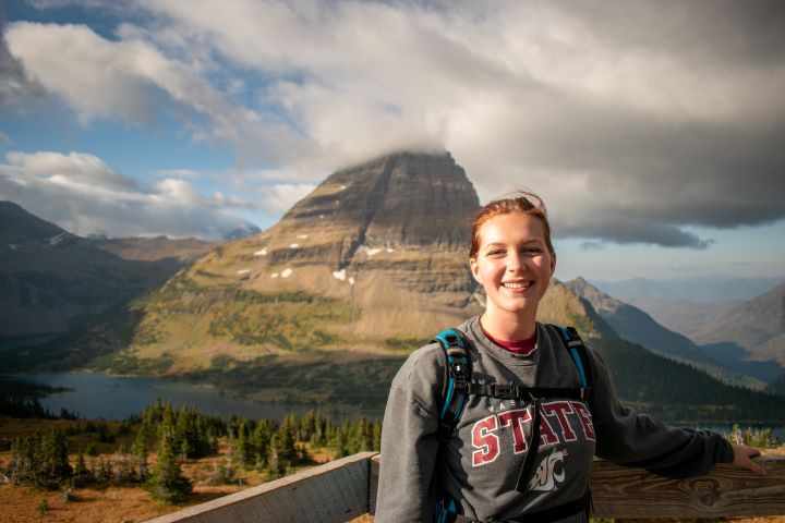 Undergraduate student Taylor Waldron is pictured.