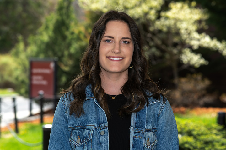 Jessica outside the Teaching Hospital.