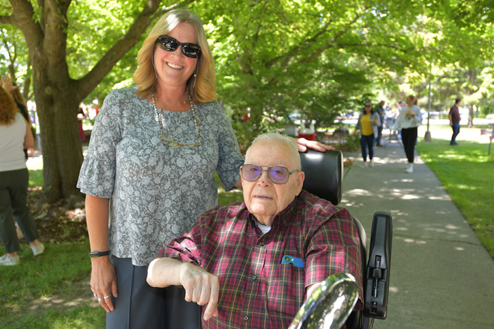 Dean Dori Borjesson with Bill Johnson Sr.