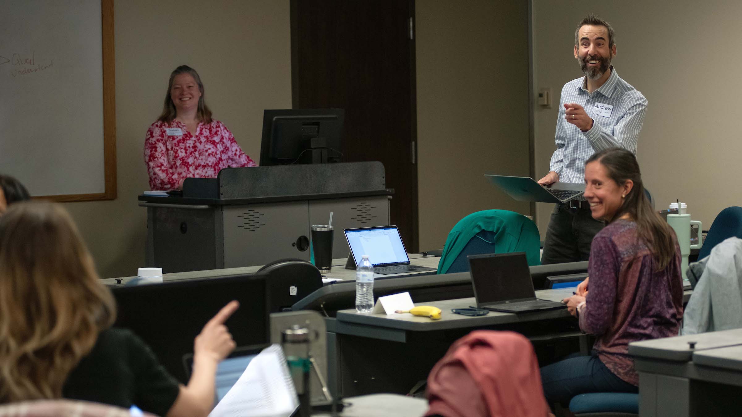 Andrew West speaking a Teaching Academy event