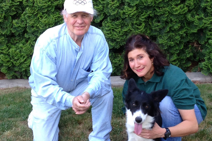 Frank Story and Laurie Boukas with Melle.