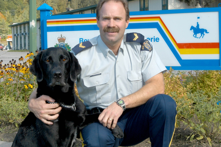 PSD "Jack" No. 606 with Corporal Tim Baulkham, Royal Canadian Mounted Police.