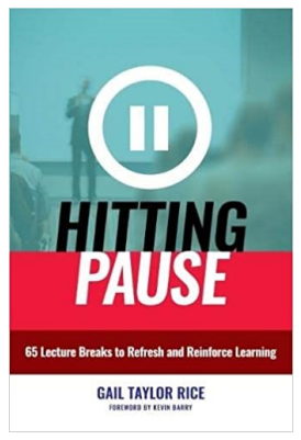 Screen grab of the cover of Hitting Pause, by Gail Taylor Rice.