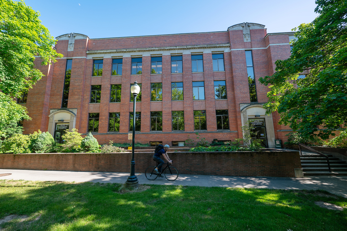 View of Wegner Hall from Stadium Way.