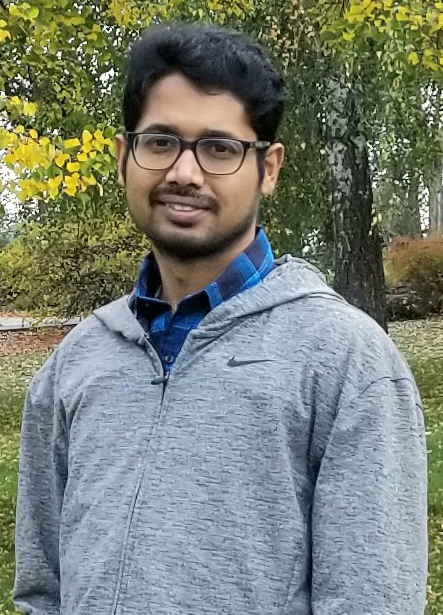 Dr. Shushanta Deb outside in autumn.