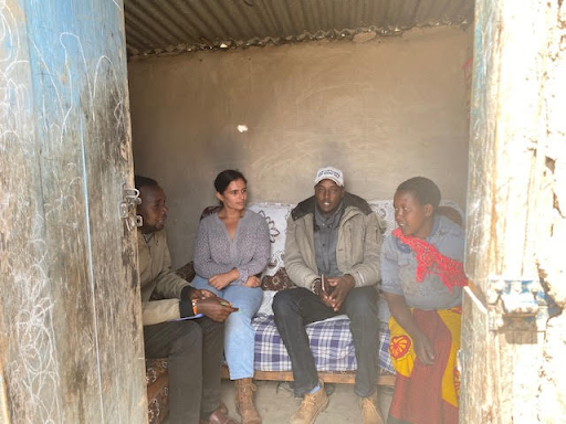 Group in a room in someone's home.