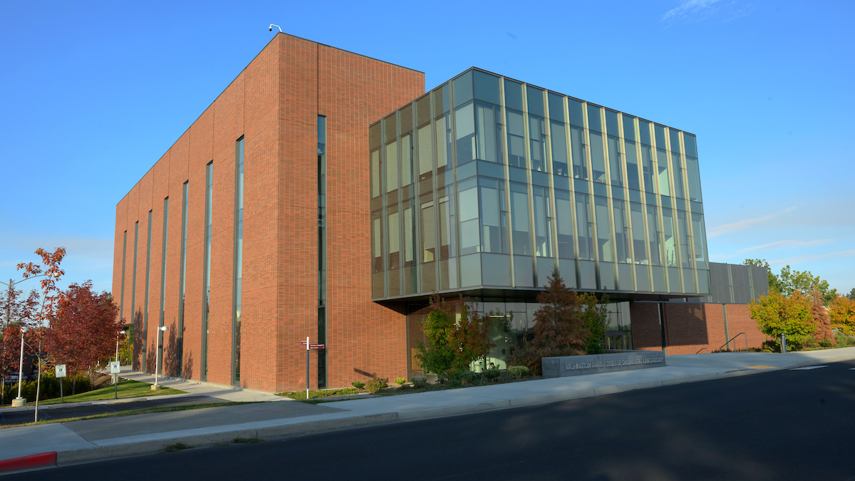 View of the building that houses WADDL from Olympia Avenue.