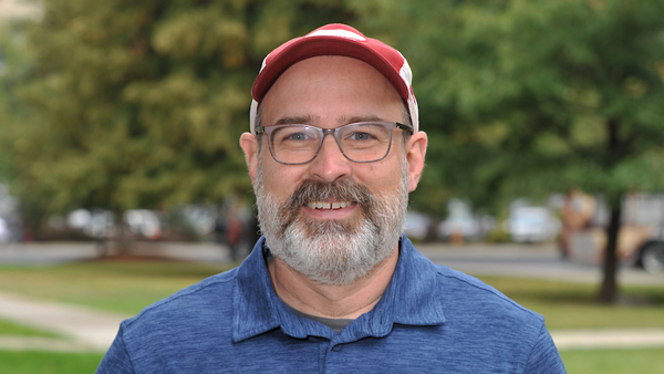 Bob outside in the Fall.