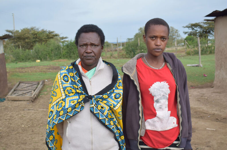 TerryAnn (R) with her mom (L). Photo credit: Joy Wanja Muraya