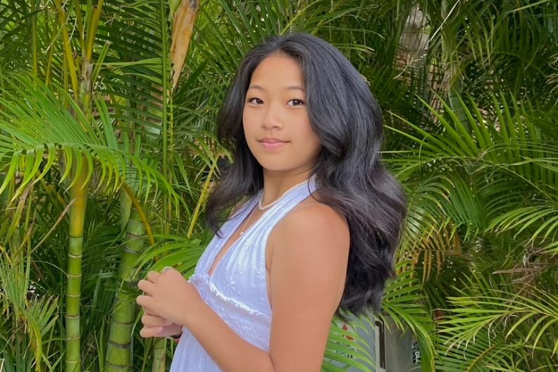 Public health student Glaiza Buenaflor poses.