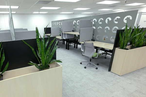 Standing desk in the student success center