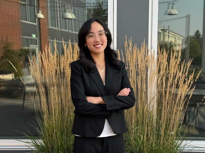 Undergraduate student Kate Yoon poses.