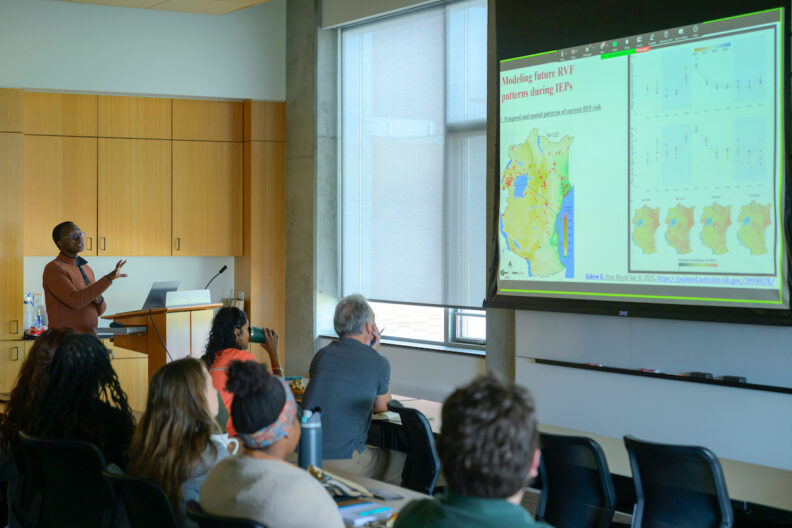 Person giving lecture