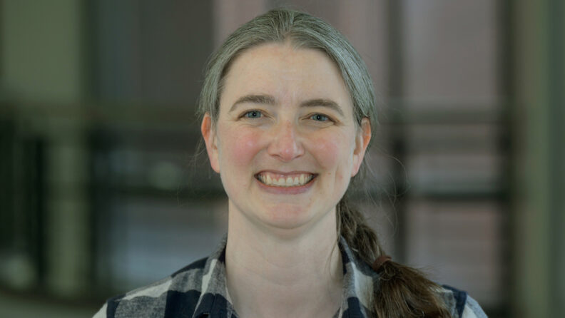 Holly, outside the elk facility.