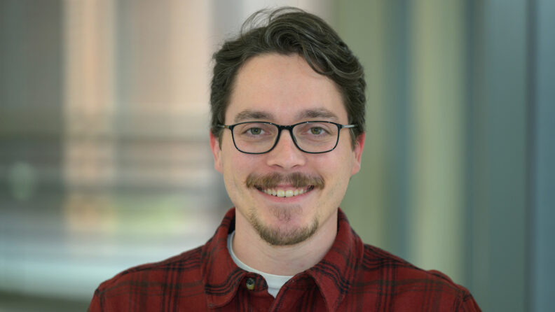 Steven, outside the elk facility.