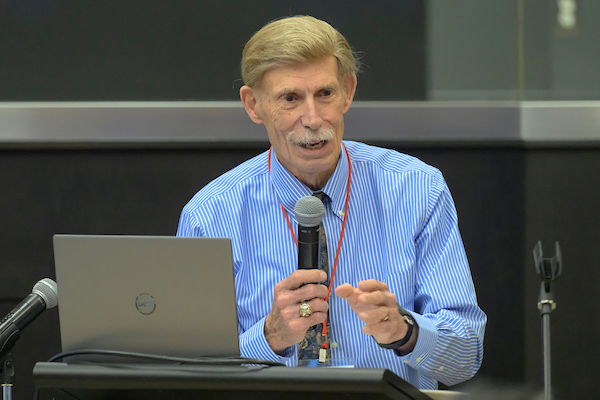 Robert Olds at the podium
