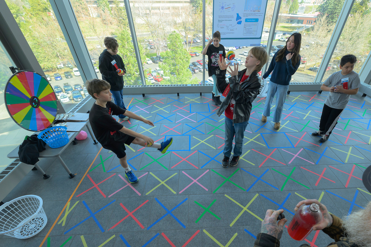 Kids playing at kids judge event.