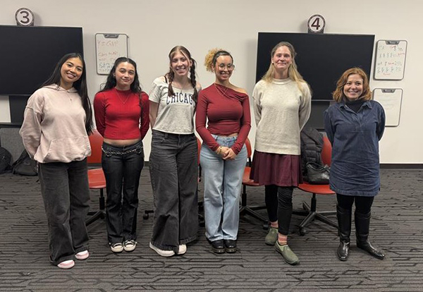 Kim with five others.