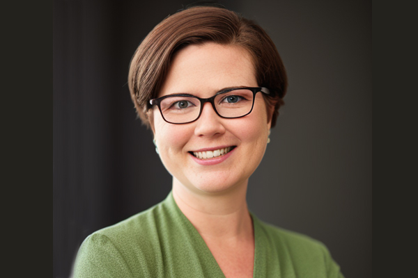 Katherine in a photo studio.