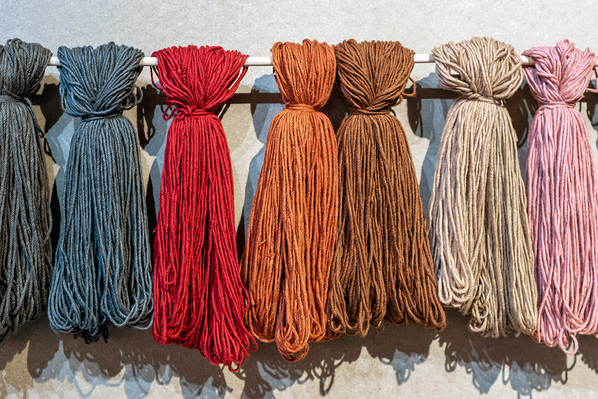 Yarn hanging