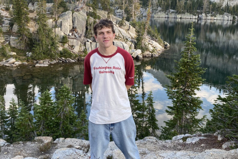 Bohdi Hirsch poses in a wilderness area.
