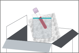 Blood sample shipping