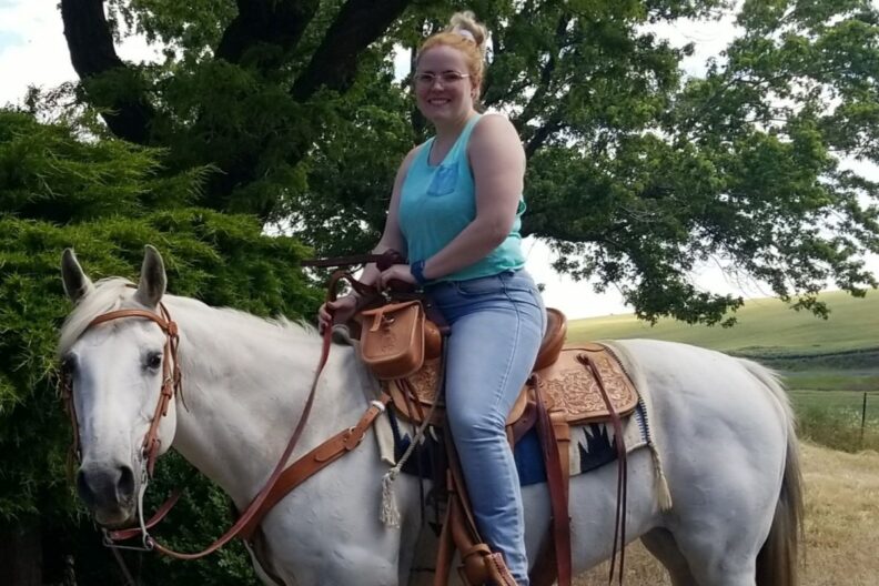 Randi Taylor on a horse.