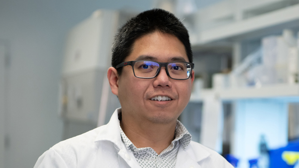 Dr. Poonsuk in his lab.