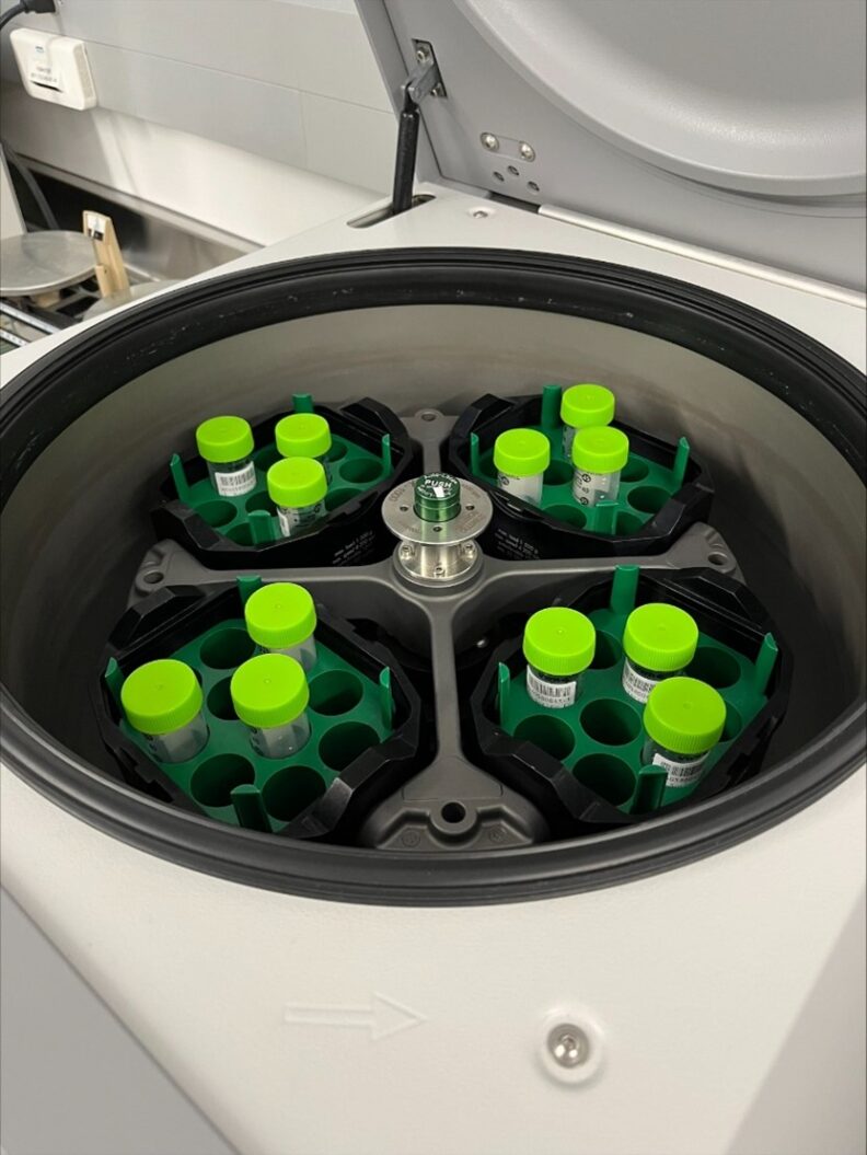 Photo of centrifuge.