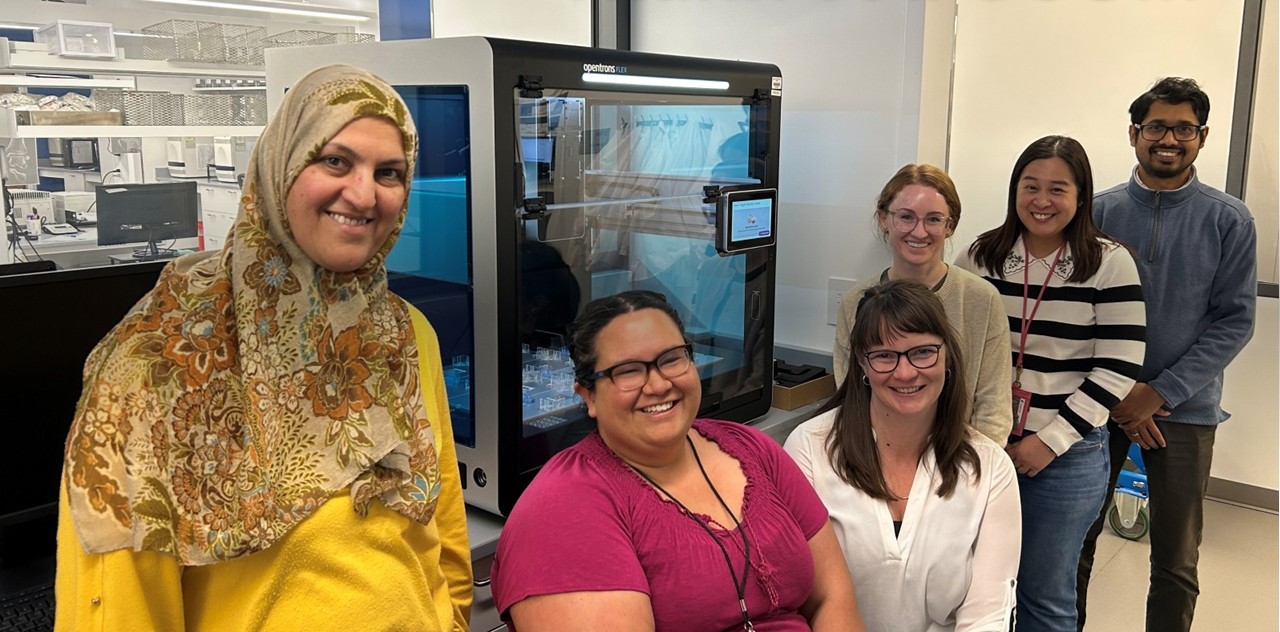NGS staff in lab