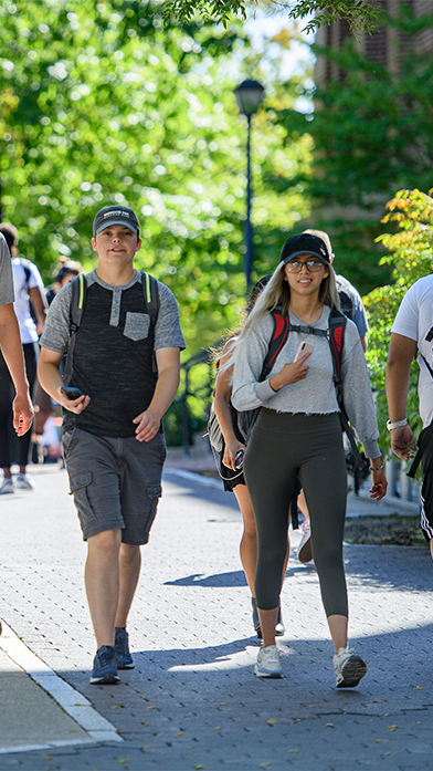 Students Walking on Terrell Mall